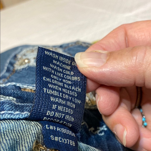 Wired Heart Blue Denim Jeans tall waist 29 - Picture 8 of 9